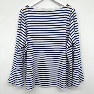Lauren Ralph Lauren Top Shirt Blouse 2X Knit Nautical‎ Coastal Resort Yacht Sail